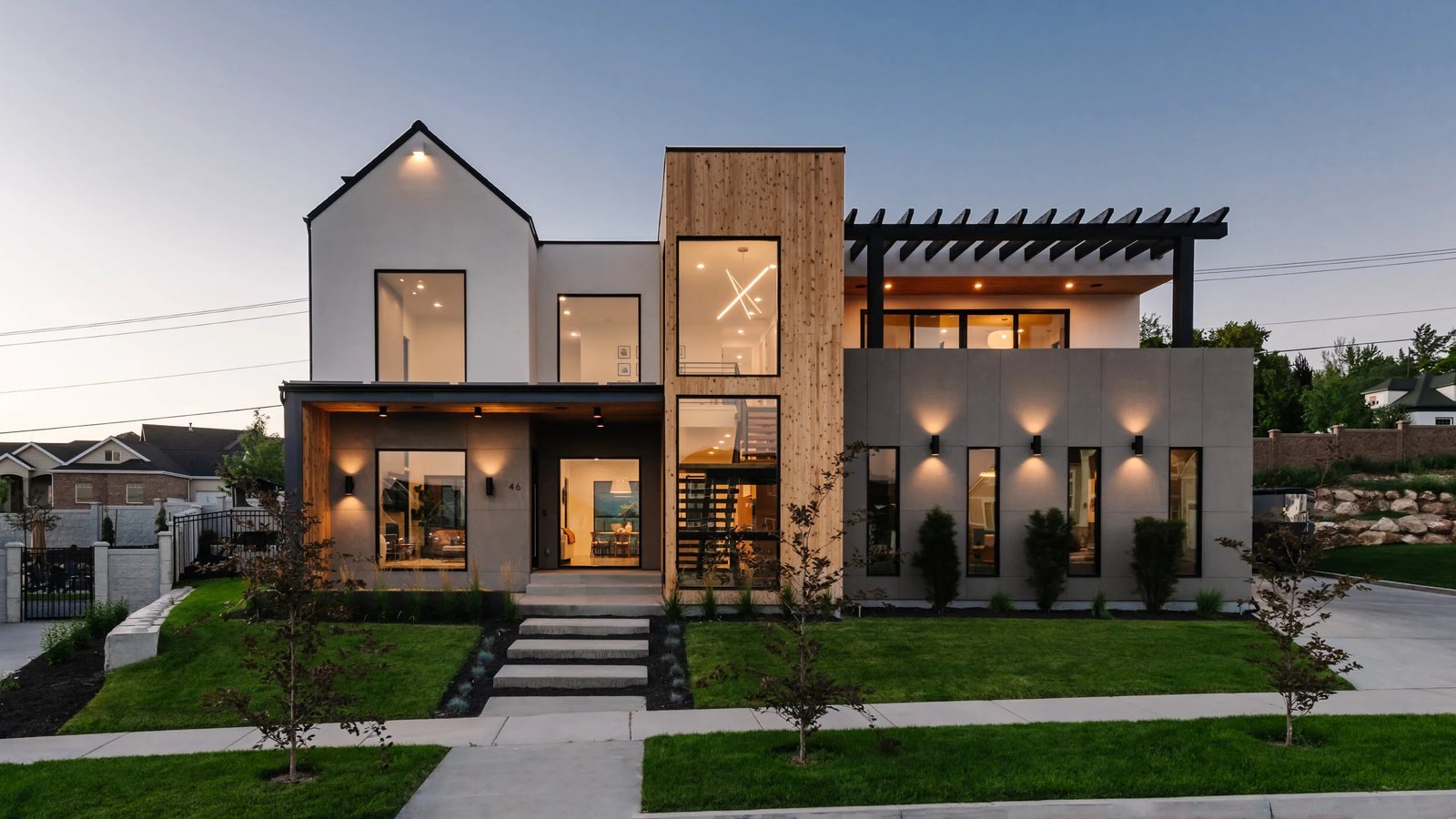Contemporary Two-Story Residence, Exterior & Outdoor Visualization — slide 4