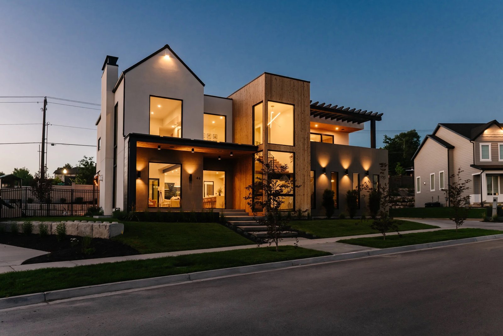 Contemporary Two-Story Residence, Exterior & Outdoor Visualization — slide 6