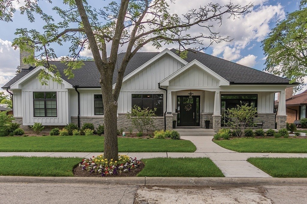 Modern Farmhouse Residence, Exterior Visualization — slide 1