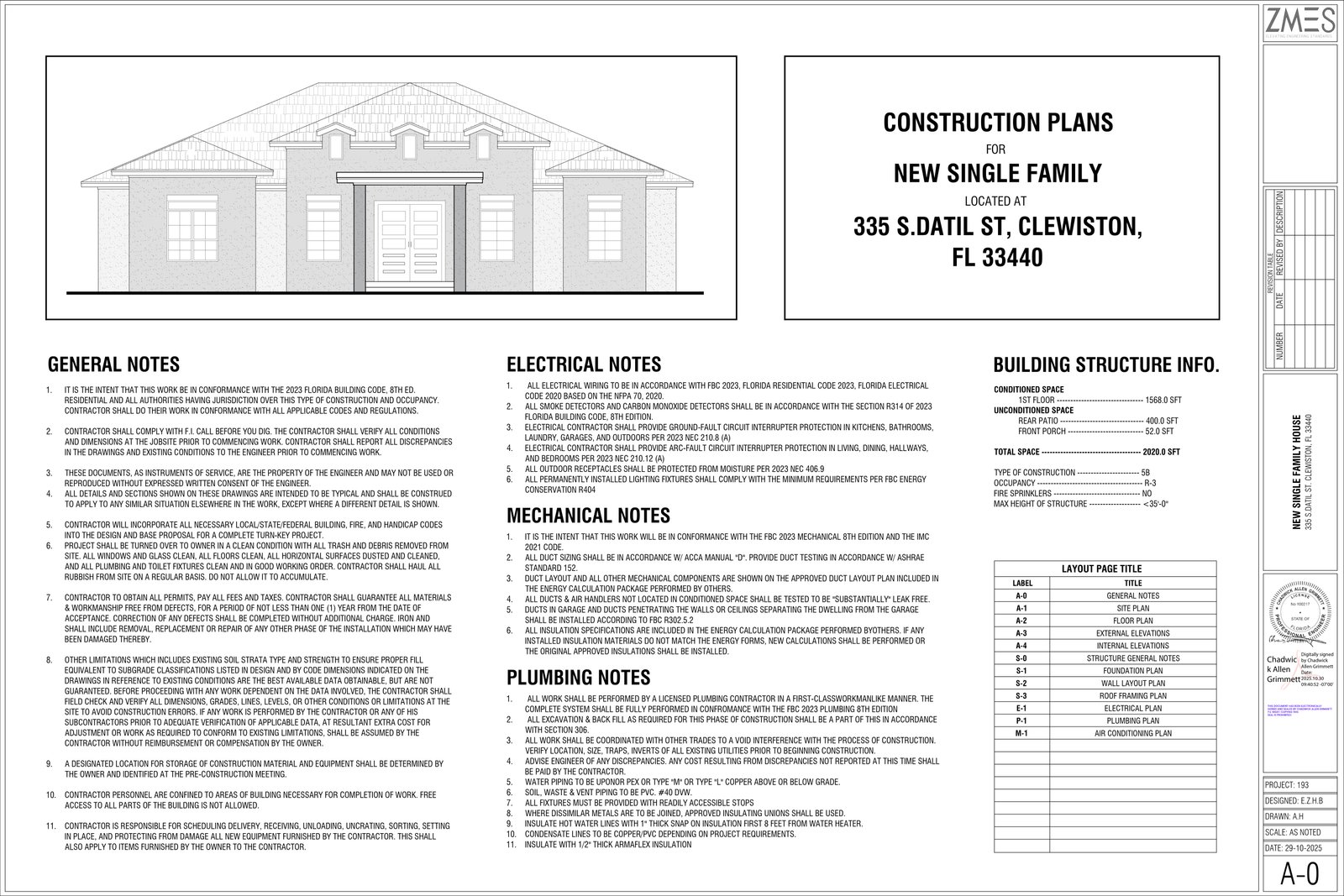 New Single Family Construction Plans — slide 1