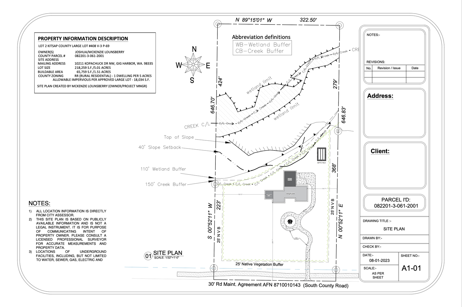 Custom Home Permit Drawings, Washington State — slide 1