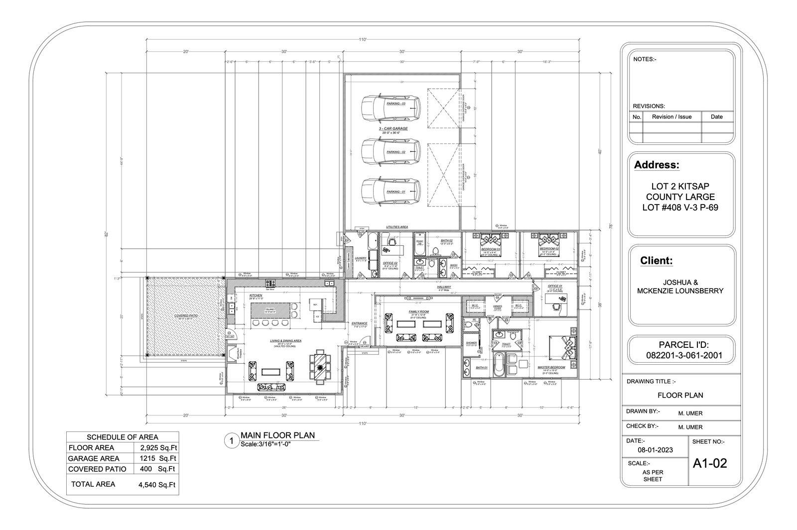 Custom Home Permit Drawings, Washington State — slide 2