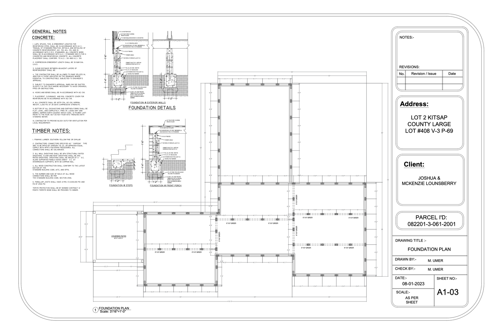 Custom Home Permit Drawings, Washington State — slide 3