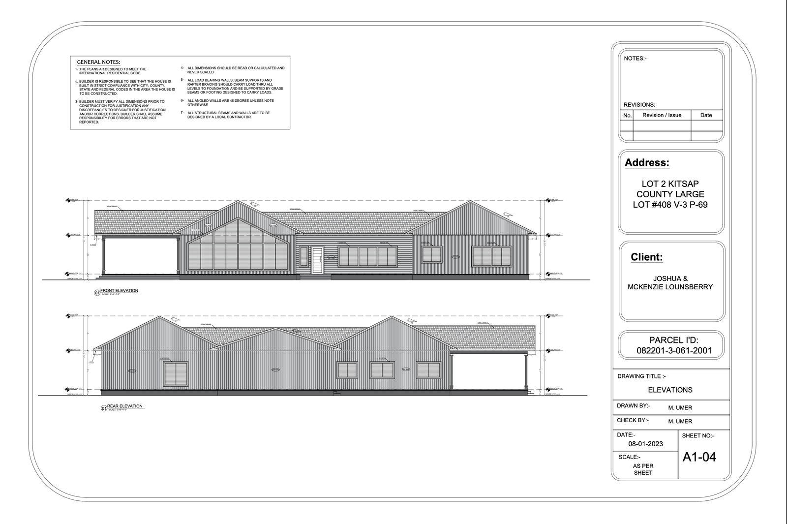 Custom Home Permit Drawings, Washington State — slide 4