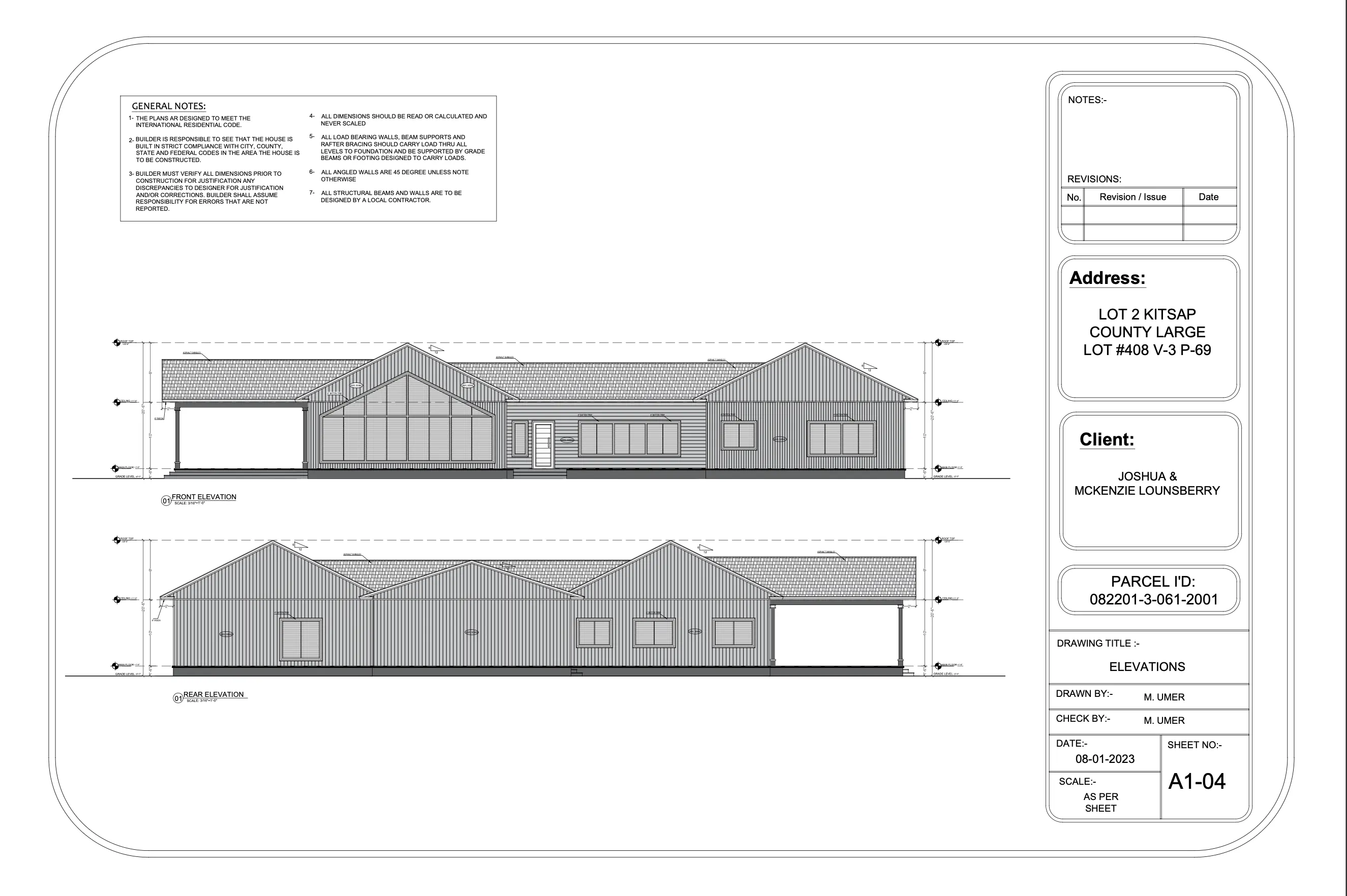 Custom Home Permit Drawings, Washington State — slide 4