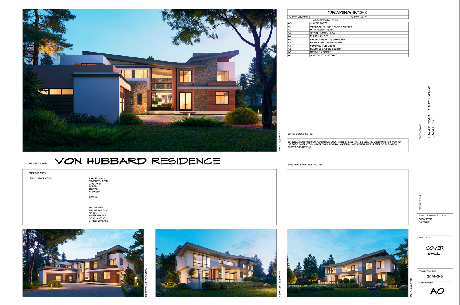 Modern Two-Story Hillside Residence — slide 1