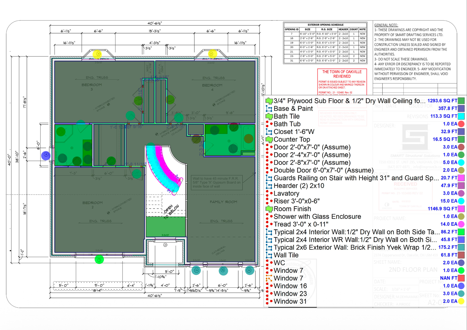 Copperwood Drive Renovation, Material Takeoff & Cost Estimate — slide 3