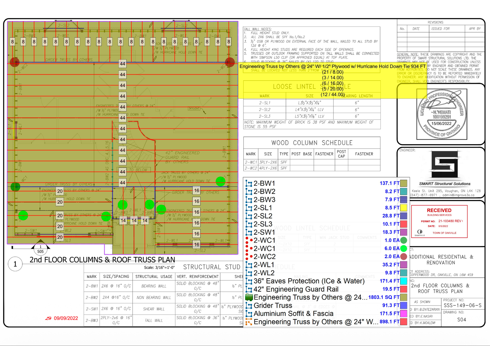 Copperwood Drive Renovation, Material Takeoff & Cost Estimate — slide 5