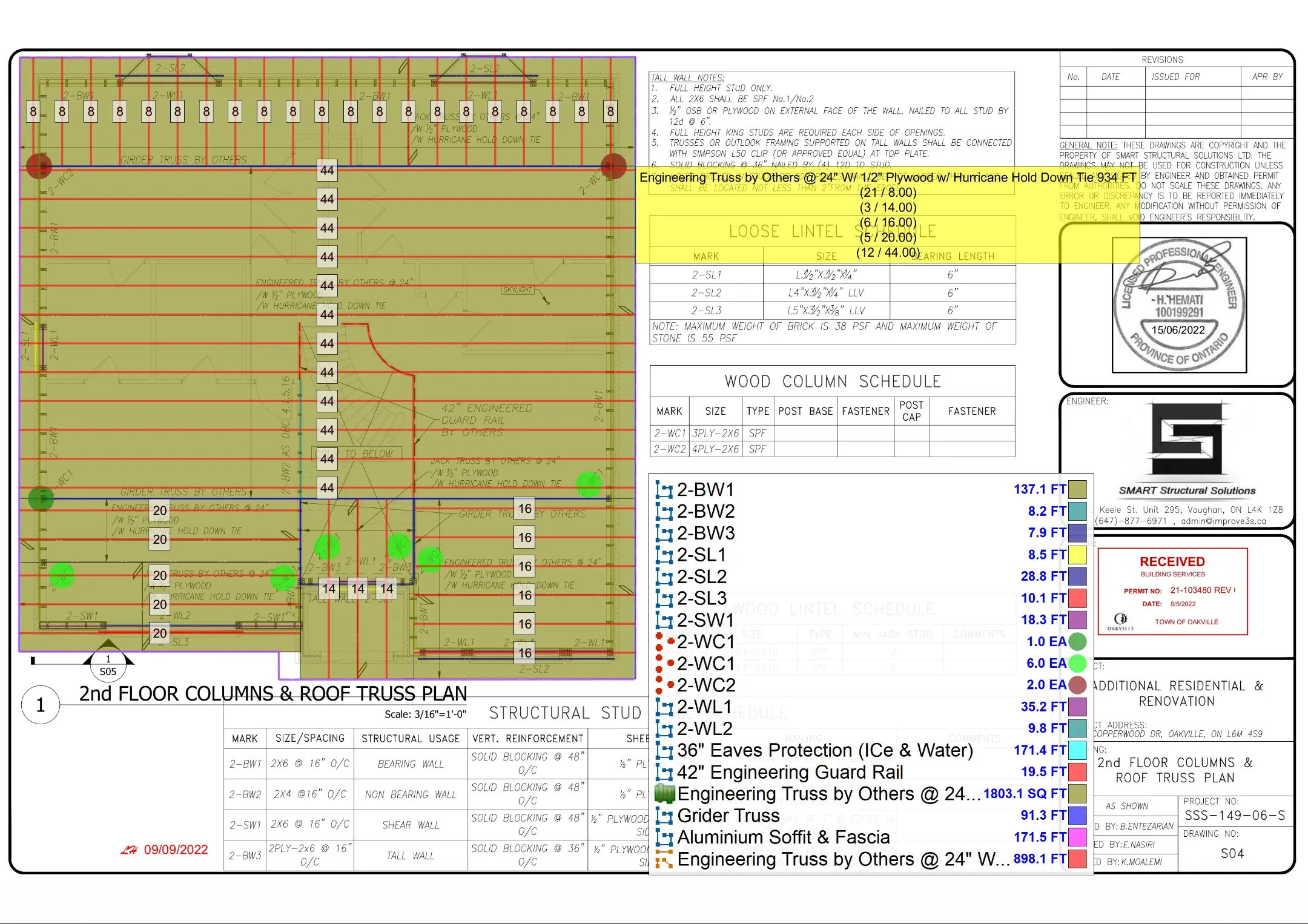 Copperwood Drive Renovation, Material Takeoff & Cost Estimate — slide 5