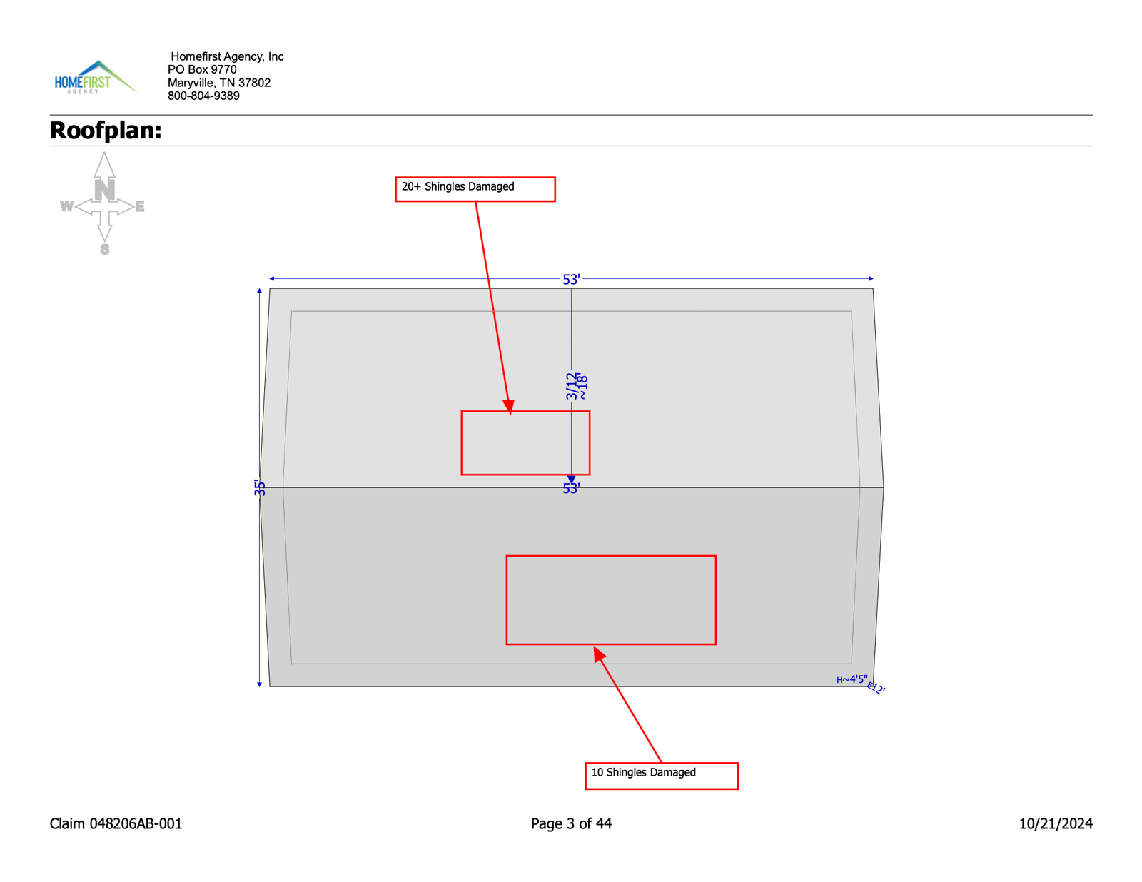 Greenwood Apartments, Storm Damage Claim & Repair Estimate — slide 2