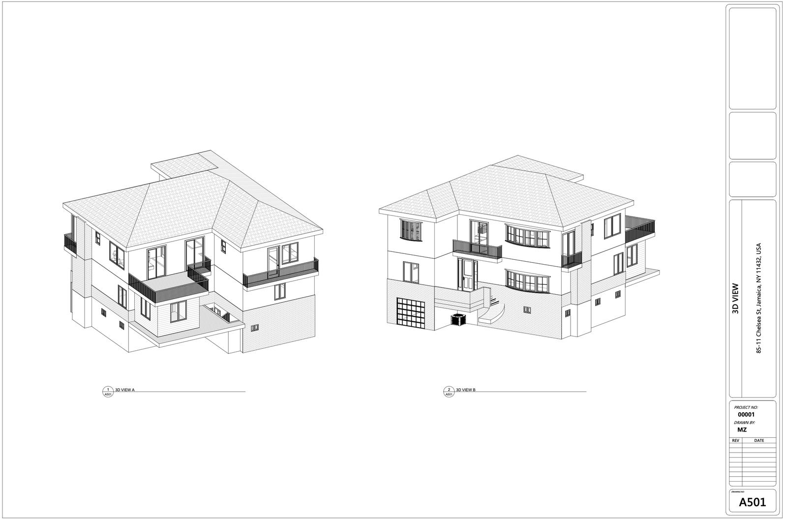 Chelsea Street Residence, Revit BIM Renovation & Addition — slide 1