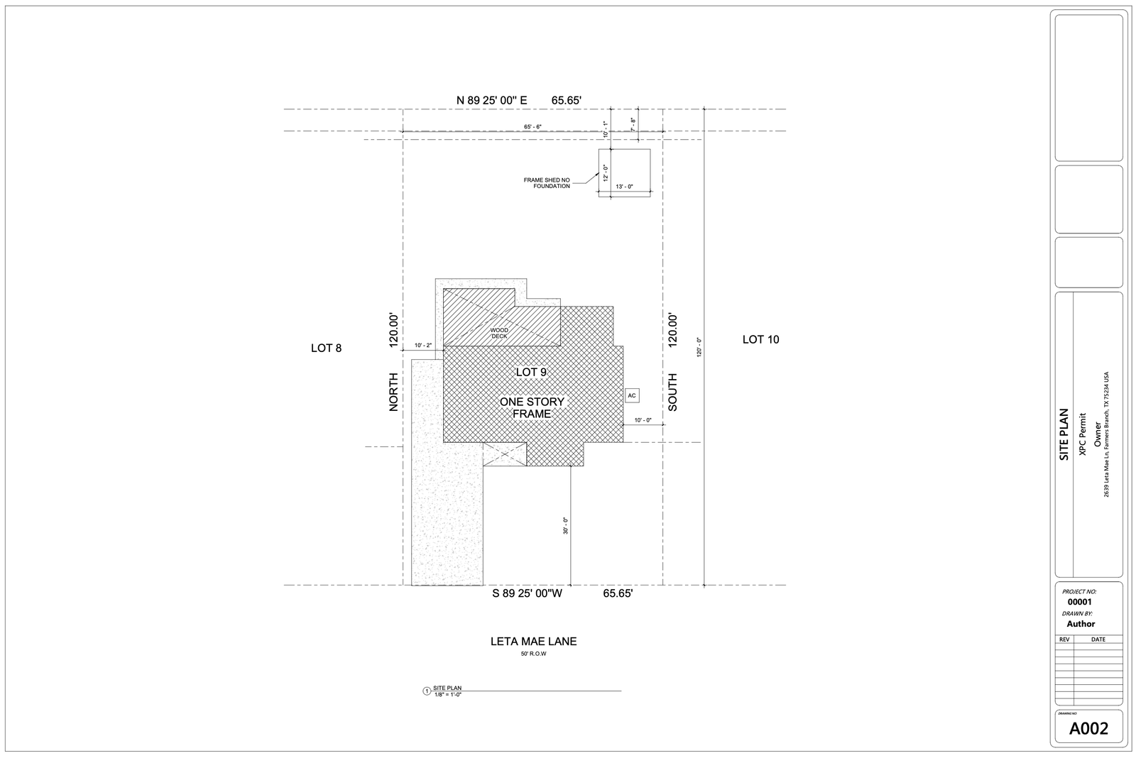 Leta Mae Lane Residence, Full Architectural & MEP Construction Document Set — slide 2