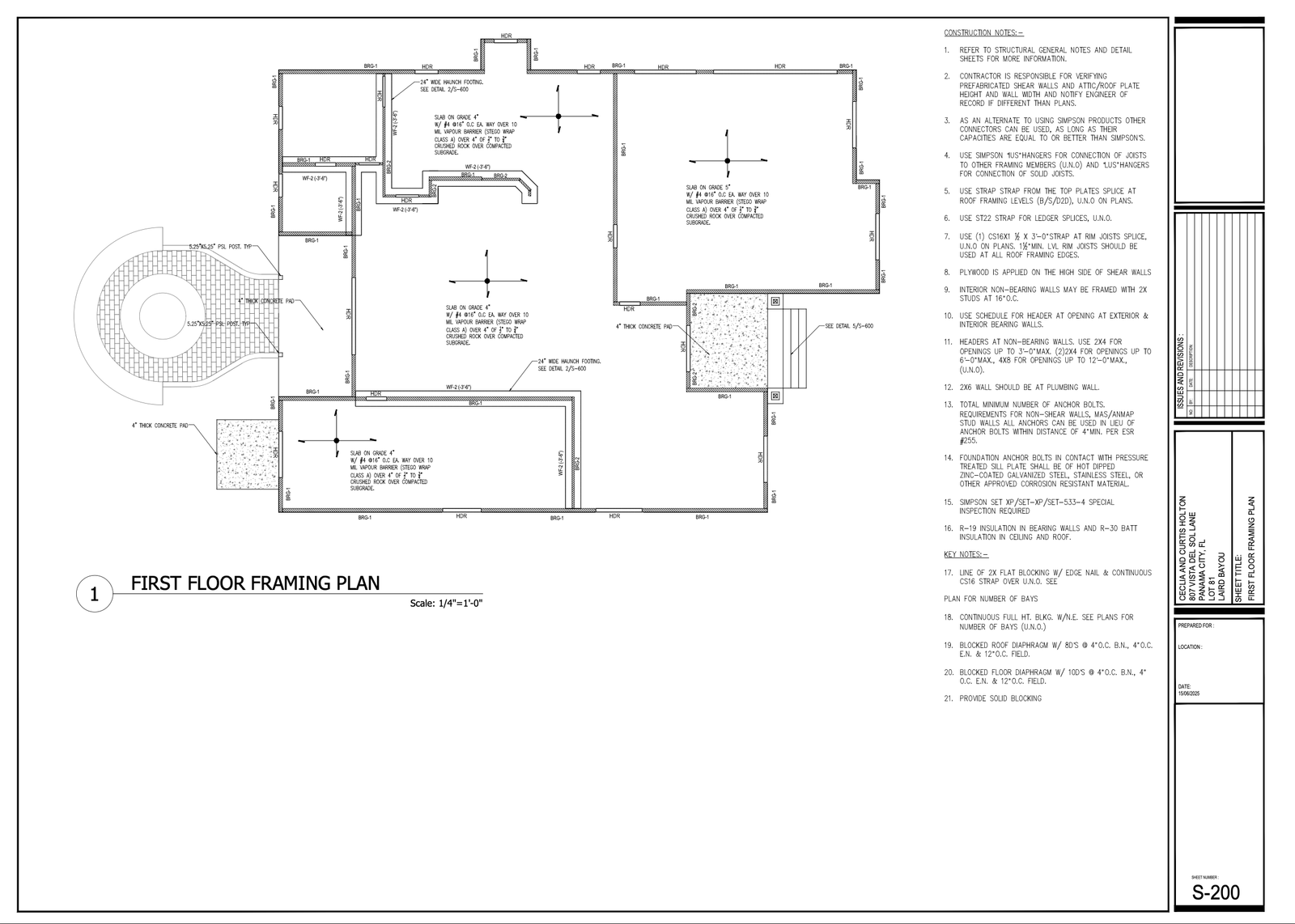Single-Family Home, Structural Package — slide 2