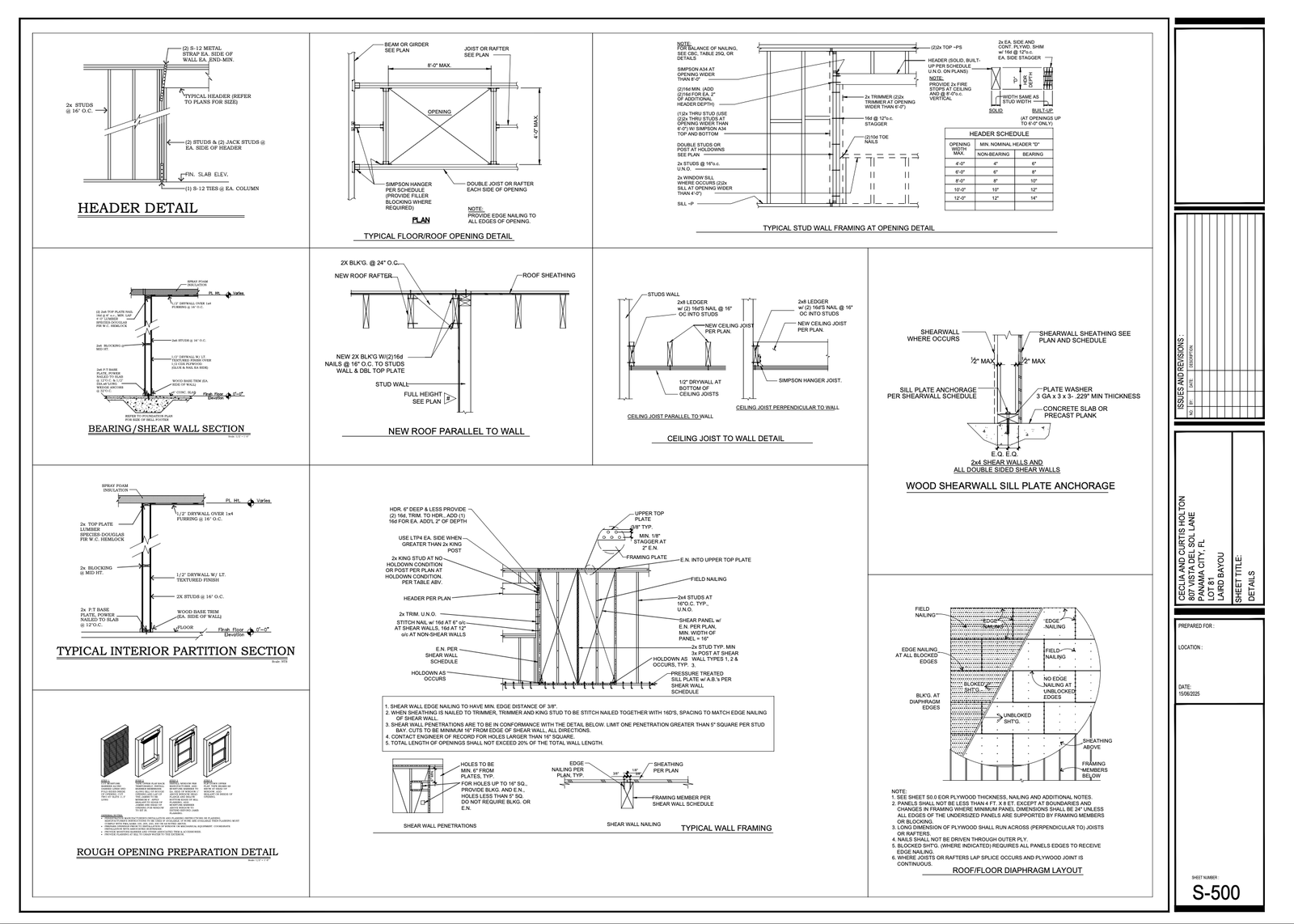 Single-Family Home, Structural Package — slide 5