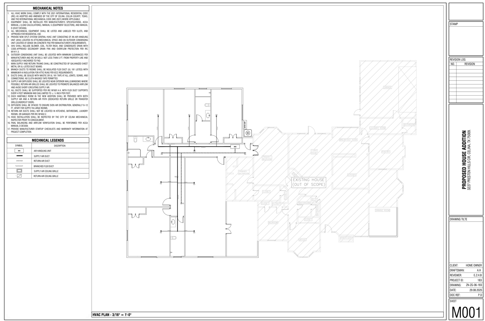 Preston Hills Residence, MEP Design for Home Addition — slide 5