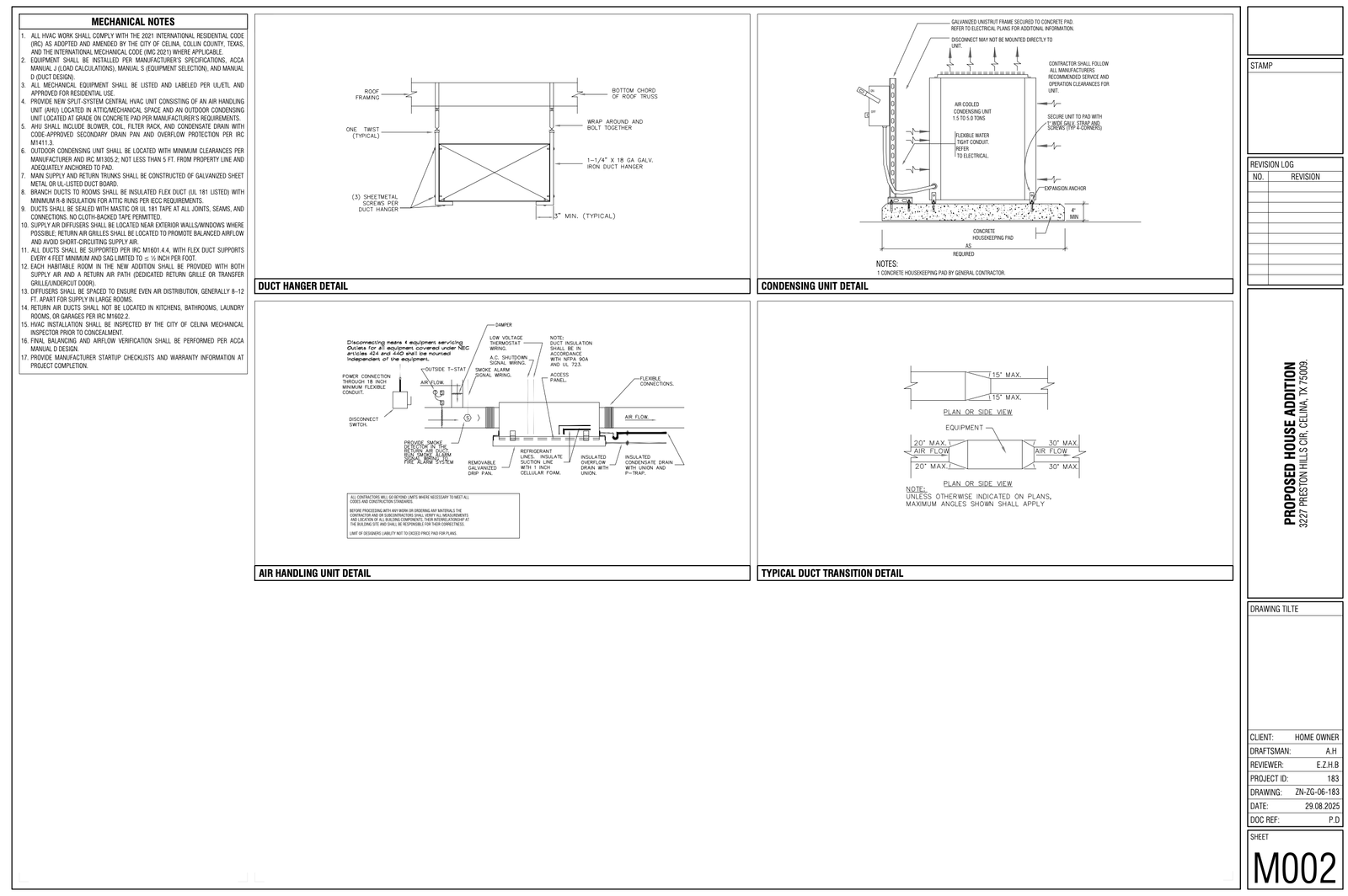 Preston Hills Residence, MEP Design for Home Addition — slide 6