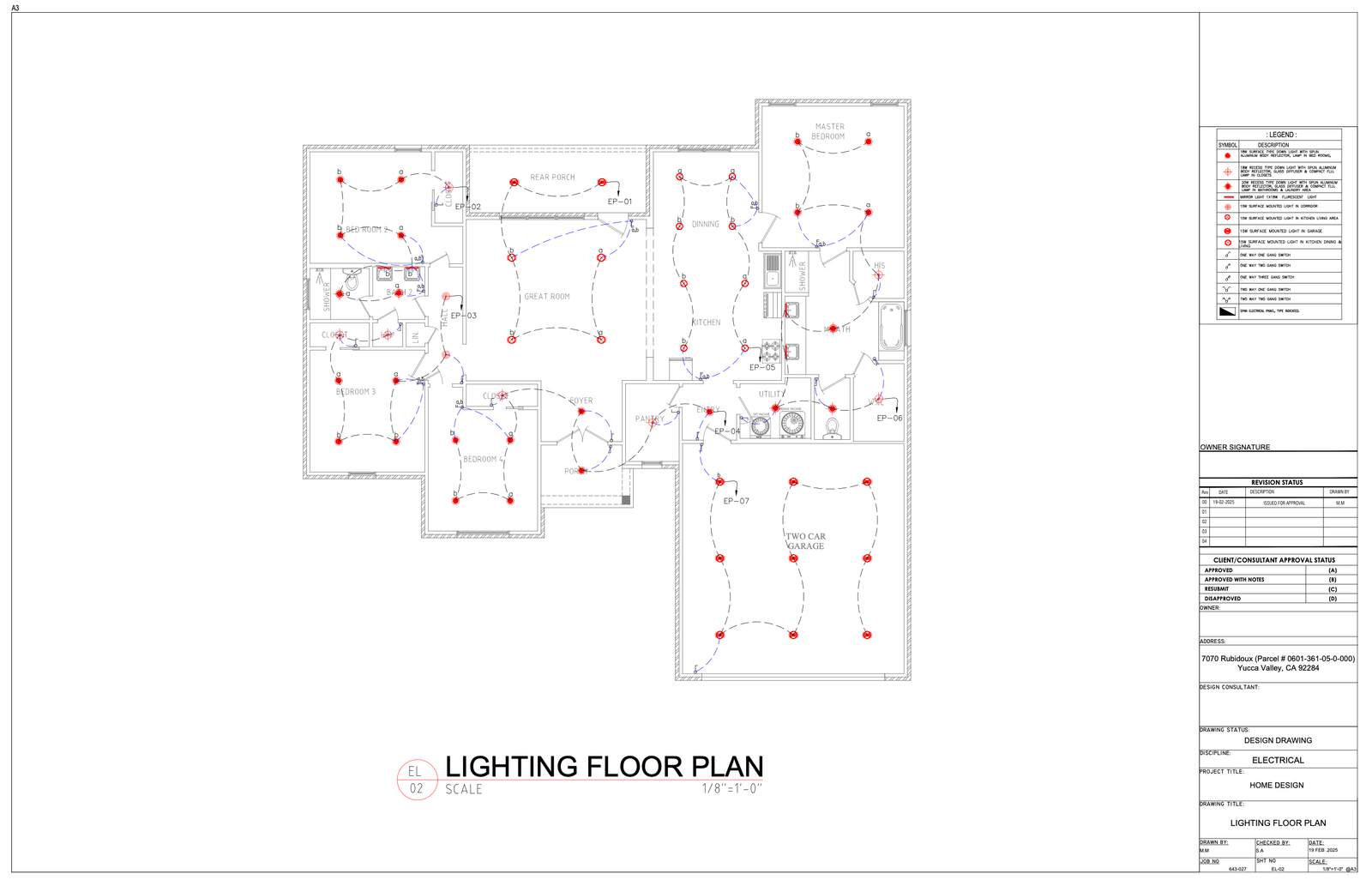 Rubidoux Residence, Full MEP Design Package — slide 1