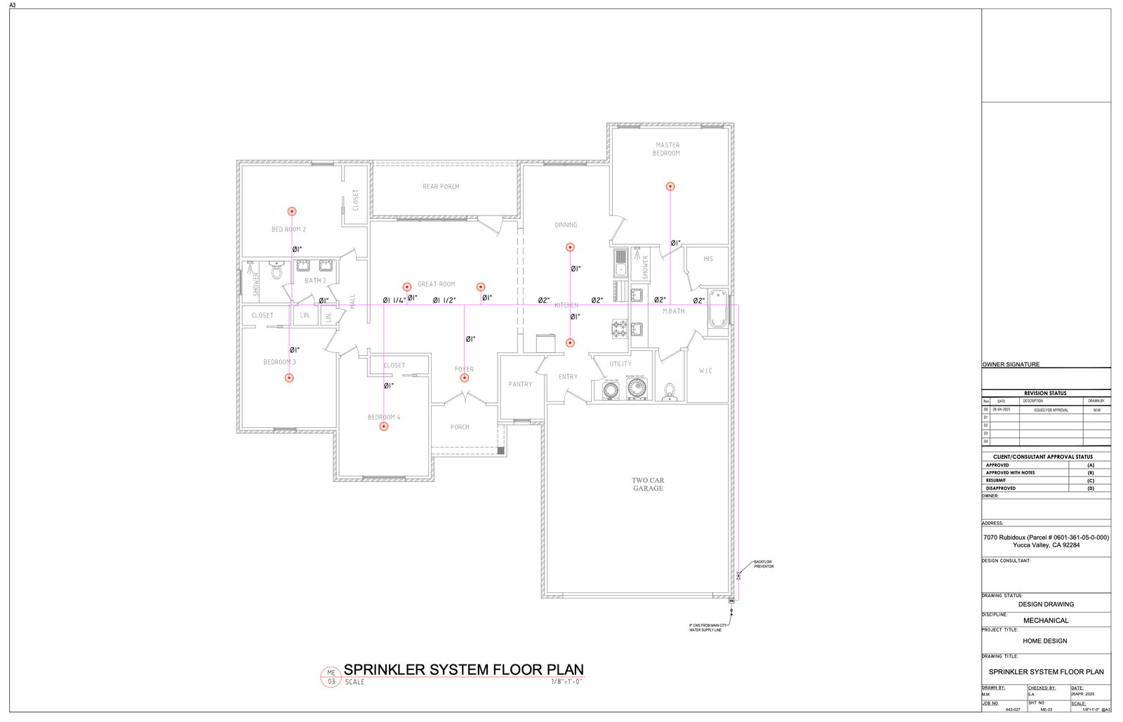 Rubidoux Residence, Full MEP Design Package — slide 6